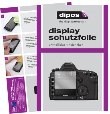 Produktbild von 6x Schutzfolie für Canon Eos 5D Mark II klar Displayschutzfolie Folie Display Schutz dipos