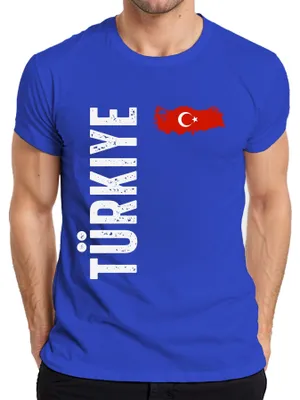 Produktbild von Türkei Flagge Fußball Fan WM Weltmeisterschaft 2026 Herren T-Shirt, Blau, S