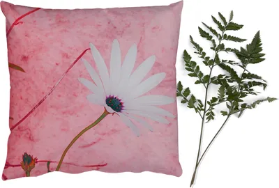 Produktbild von MuchoWow® Zierkissen Sofakissen Wohnzimmer Dekokissen 40x40 cm Blumen - Rosa - Vintage - Foto Kissen - Schlafzimmer Dekoration