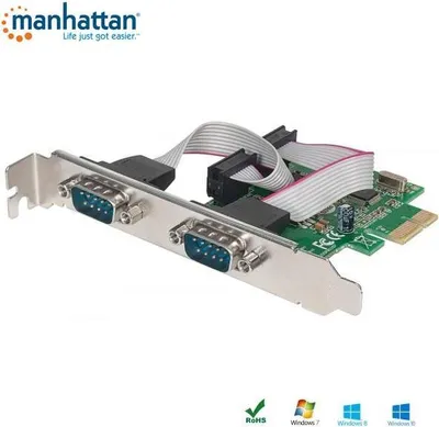 Immagine prodotto di Controller COM Manhattan PCIe 2x RS-232/COM ICC