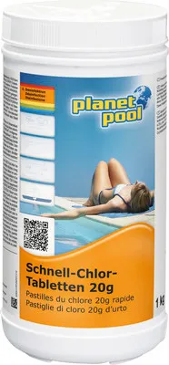 Produktbild von Planet Pool - Schnell-Chlor-Tabletten 20 g, 1 kg