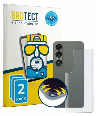 Produktbild von 2x BROTECT Fullscreen Schutzfolie für Sony Xperia 1 VII (Rückseite) Displayschutz Folie Fullcover Matt Entspiegelungsfolie