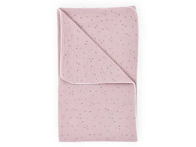 Produktbild von KraftKids Babydecke Musselin goldene Punkte auf Rosa