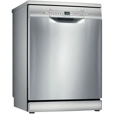 Produktbild von Bosch Serie 2 SMS2HTI79E, Freistehend, Standardgröße (60 cm), Edelstahl, 1,75 m, 1,65 m, 1,9 m