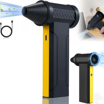 Produktbild von Elektrische Staubgebläse 3-Gang 160000 U/min Strahlventilator Druckluft Compressed Air Duster mit 10000mAh Akku, für PC Reinigungsset, Auto, Sofa