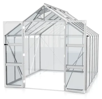 Produktbild von Vitavia Gewächshaus "Domus 8300" aluminium 8,3 m² 3 mm ESG