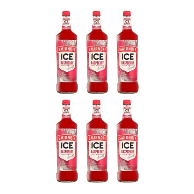 Produktbild von Smirnoff Ice Raspberry Wodka 6er Alkohol Set 700ml – Wodka mit Himbeergeschmack & 4% Vol. Fruchtig-weich, ideal für Cocktails, Longdrinks, Alcohol