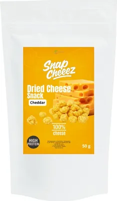 Image de Sansei Snapcheez Chips de Cheddar croustillantes, riches en protéines, 50 g