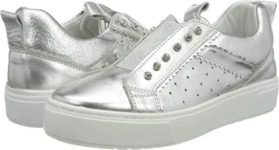 Zdjęcie produktu dla Buty Patrizia Pepe Argento Lamianto Sneaker dziecięce srebrny 32
