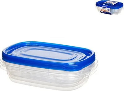 Produktbild von Packung mit 3 Polypropylen-Tragebehältern, 0,95 cm³