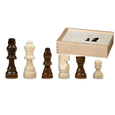 Produktbild von Philos Otto I, KH 76 mm, Schachfiguren, Abbildung, Braun, Weiß