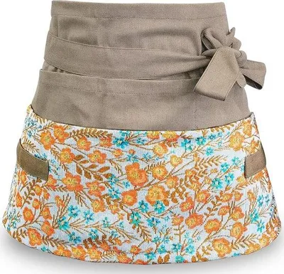 Produktbild von Famanu Gartenschürze für Damen - Halbschürze mit Taschen für Gartenarbeit, Kochen und Malen