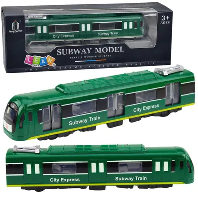Immagine prodotto di Metro Train City Express Porte aperte Luci Rumori Verde