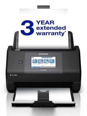 Produktbild von Epson WorkForce ES-590W - Dokumentenscanner - Kontaktbildsensor (CIS)