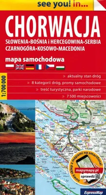 Produktbild von Kroatien 1:700.000. Straßenkarte. Ausgabe 2023. ExpressMap
