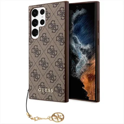 Produktbild von Guess 4G Charms Collection Schutzhülle Samsung Galaxy S23 Ultra Braun