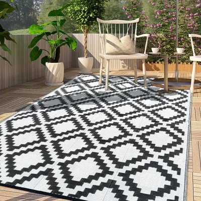 Zdjęcie produktu dla Wodoodporna mata zewnętrzna o wymiarach 120x180 cm, idealna do ogrodu i balkonu