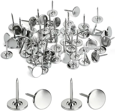 Productafbeelding van Duimspijkers 11 mm, 200 stuks, zilverkleurig, voor pinbord