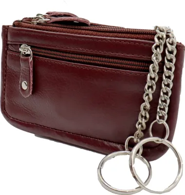 Produktbild von Safekeepers Leder schlüsseltasche - Schlüsseletui - Schlüsselmappe - Schlüsselmäppchen - Schlüsseletui Leder- Herren- Damen leder - Burgunder Weinfarbe