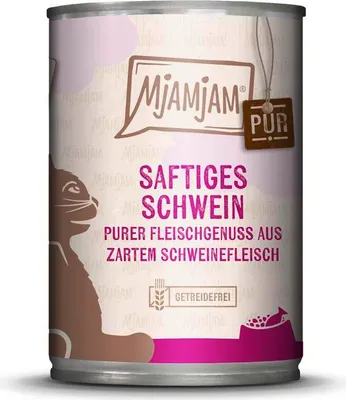 Produktbild von Mjamjam 400gx6 purer Fleischgenuss - saftiges Schwein pur