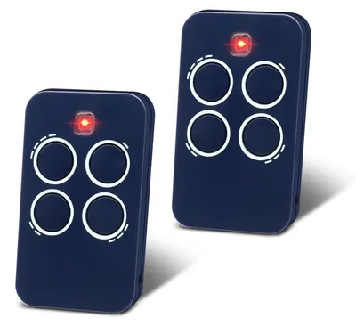 Image de Télécommandes Tor de 433 MHz, 2 pièces pour garage, 4 canaux