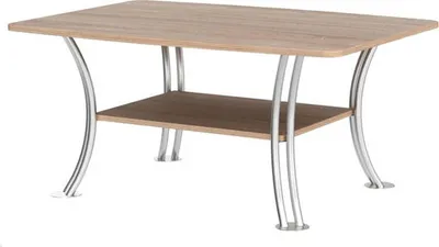 Produktbild von Couchtisch Adonis Wohnzimmertisch 91x56x44cm Eiche Sonoma abgerundet