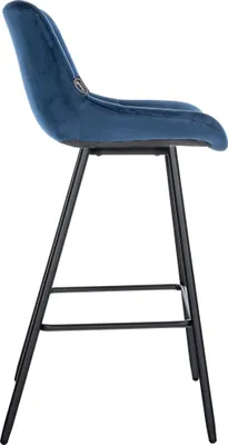 Produktbild von Barhocker HLO-CP336 Samt  blau