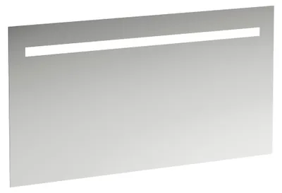 Image de Miroir LAUFEN LEELO avec éclairage LED horizontal intégré, cadre en aluminium, 1300 mm, version pour interrupteur externe, H4476819501441