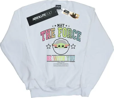 Produktbild von Star Wars - "The Mandalorian The Force" Sweatshirt für Damen BI39150 (L) (Weiß)