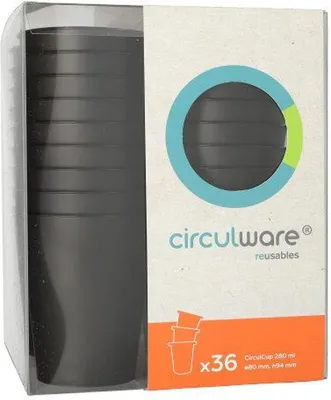 Produktbild von "Circulware" Mehrweg-Automatenbecher rund 0,28 l Ø 8 cm · 9,4 cm