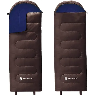 Immagine prodotto di Sacco a pelo Springos® con cappuccio sacco a pelo da campeggio coperta sacco a pelo membrana in fibra cava bike touring trekking 80 x 220 cm incl. borsa da imballaggio