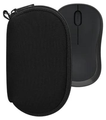 Produktbild von kwmobile Hülle für Logitech M240 SILENT / M325S Hülle - Mouse Case - Neopren Tasche - Schutzhülle für PC Maus - Transporttasche Zubehör - Schwarz