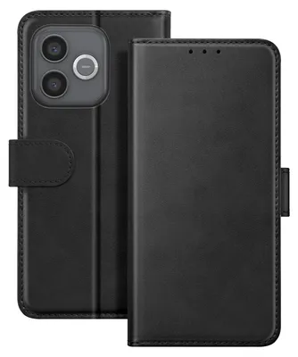 Obrázek produktu pro Avizar, pouzdro v koženém vzhledu s přihrádkou na karty a stojánkem pro Honor 600 Lite, černé