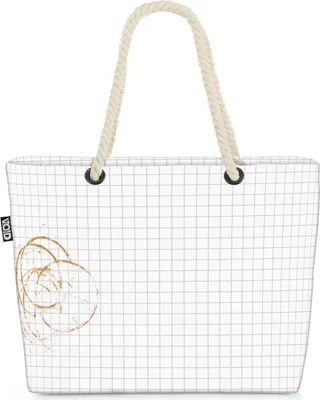 Produktbild von VOID Kaffeefleck Strandtasche Shopper 58x38x16cm 23L XXL Einkaufstasche Tasche Reisetasche Beach Bag