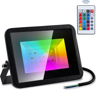 Produktbild von EINFEBEN RGB Fluter Außenleuchten IP67 Strahler Baustrahler Wasserdicht Licht LED Flutbeleuchtung 30W