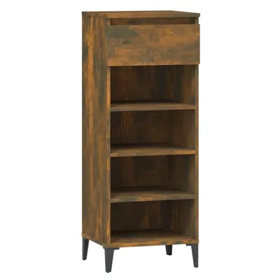 Obrázek produktu pro vidaXL Stojan na boty kouřový dub 40x36x105 cm odvozený výrobek ze dřeva