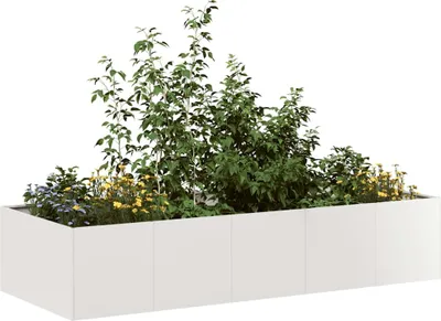 Image de Maison Exclusive - Bac à plantes 200x80x40 cm en acier inoxydable