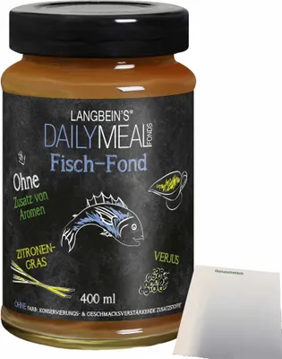 Produktbild von Langbeins DailyMeal Fisch-Fond (400ml Glas) + usy Block