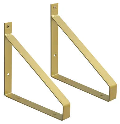 Image de Ensemble de 2 supports pour étagères murales, pour étagères suspendues
