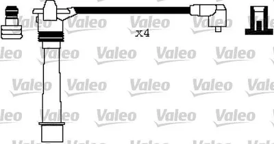 Produktbild von VALEO 346248 Zündkabelsatz Zündleitungssatz für FIAT PUNTO (188) BRAVO I (182) BRAVA (182) MAREA Weekend (185) PALIO Weekend (178DX)