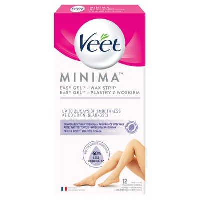 Image de VEET Minima Easy Gel cire bandes adhésives 12 pcs.