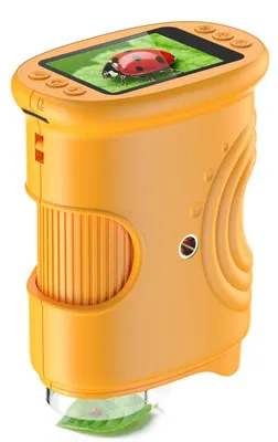 Produktbild von OKWISH Entdeckerspielzeuge, Tragbares Kinder-Mikroskop 2,0" LCD HD Digital, 1080P Kamera, 8 LED, Foto & Video, Lernspielzeug für Entdecker