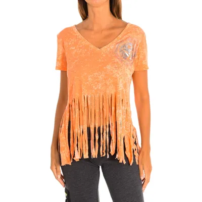 Produktbild von Zumba Damen Kurzarm-Sport-T-Shirt mit V-Ausschnitt Z1T00401
