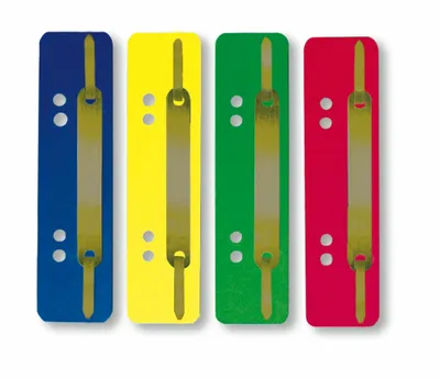 Zdjęcie produktu dla Paski do segregatorów ELBA, PP, krótkie, 35 x 150 mm, różne kolory: biały, żółty, czerwony, niebieski, zielony (27591 SP)