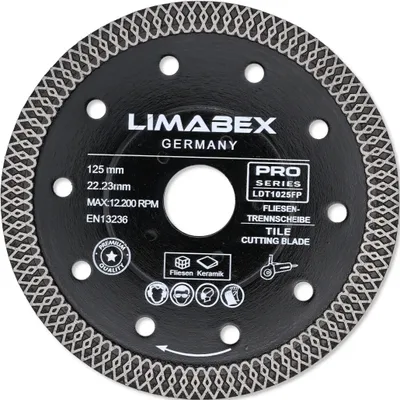 Produktbild von Diamanttrennscheibe 125 mm Feinsteinzeug Fliesen Keramik Diamantscheibe PRO Series