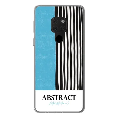 Produktbild von MuchoWow® Handyhülle Schutzhülle Hülle für Huawei P40 Lite Design - Blau - Schwarz - Weiß Silikon Softcase Handy Hülle - Handy