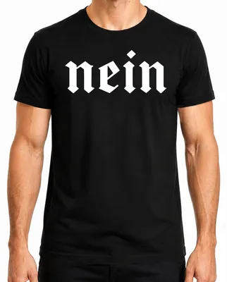 Immagine prodotto di Maglietta da uomo vintage Fraktur Blackletter Gothic, Nero, L