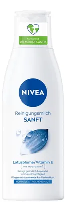 Produktbild von Nivea Visage Soft Reinigungsmilch für normale und trockene Haut, 125 ml