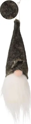 Produktbild von Weihnachtsanhänger Weihnachtsmann 11 cm – Grüner Dekoanhänger für Christbaum & Weihnachtsdeko