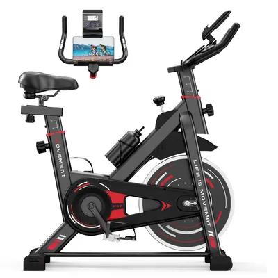 Produktbild von Heimtrainer Fahrrad für Zuhause - Indoor-Cycling-Fahrrad mit Leises Schwungrad 10 kg - mit Einstellbarem Widerstand - LCD Display -  bequemem Sitz